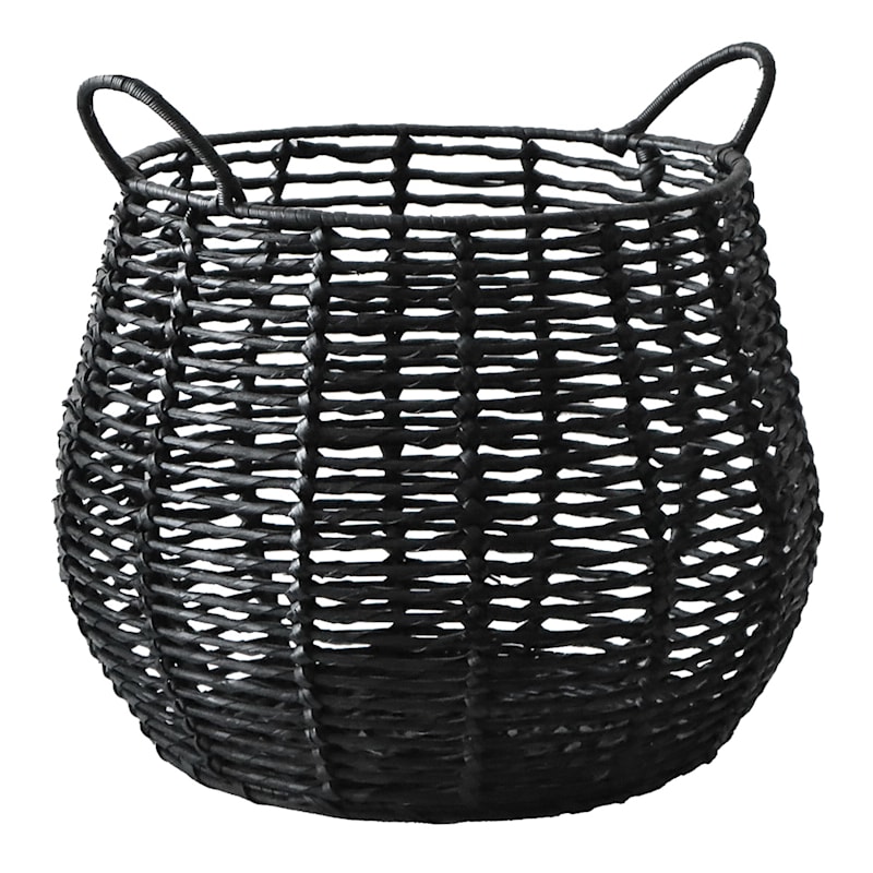 Square Low Wicker Storage Basket - Sandstone - Medium / No Liner