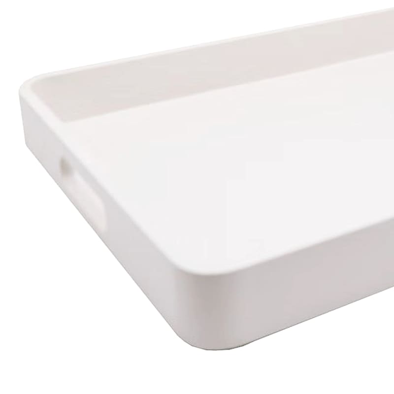 White Wood Decorative Tray, 14x10