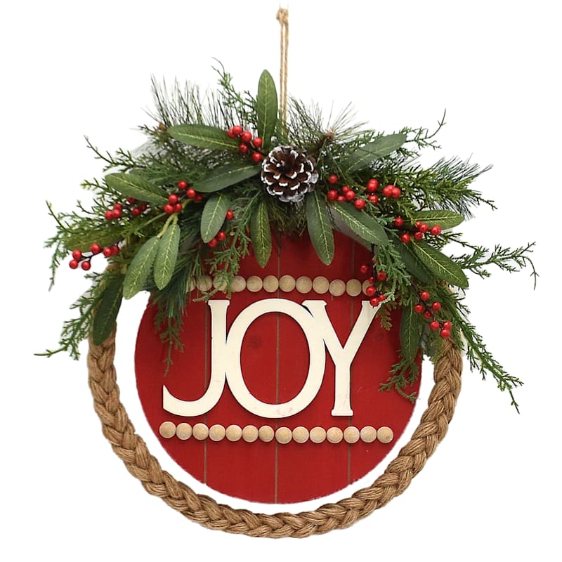 Honeybloom Hanging Joy Wall Decor, 13x14