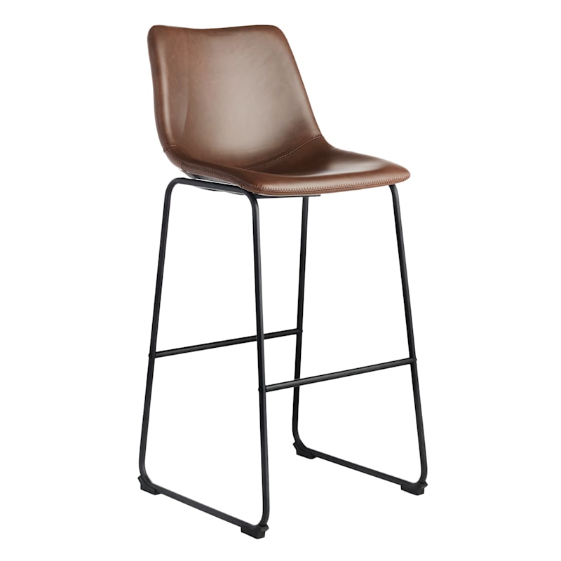 Leather industrial best sale bar stools