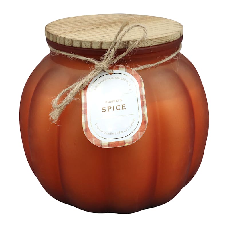 Pumpkin Spice Scented Pumpkin Jar Candle, 35.8oz