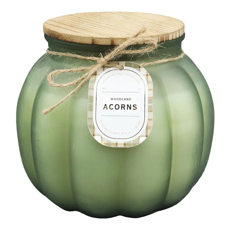 Woodland Acorns Scented Pumpkin Jar Candle, 35.8oz