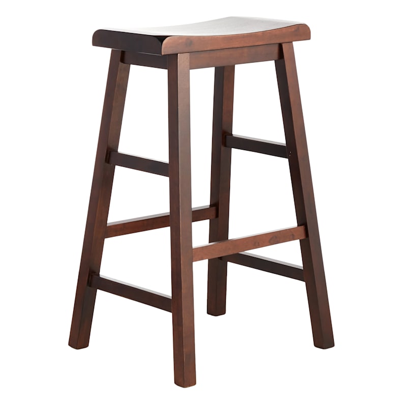 Walnut saddle stool store