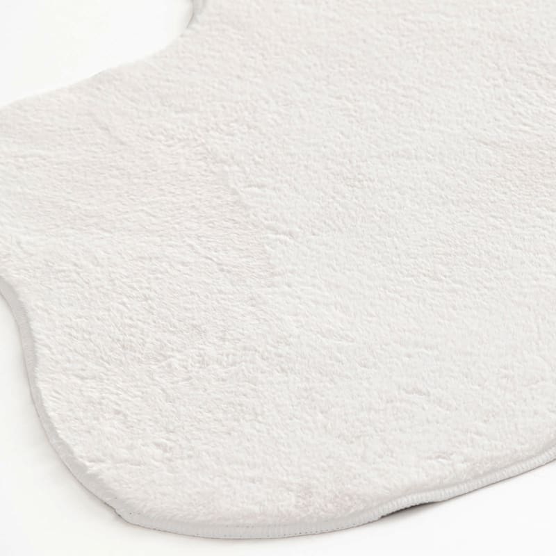 White Faux Rabbit Fur Washable Bliss Rug 3x4 At Home