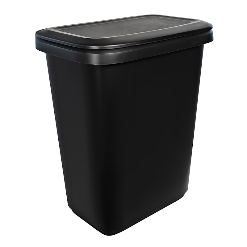 Dunny Seat 5-Gallons Black Outdoor Plastic Wastebasket Trash Bag