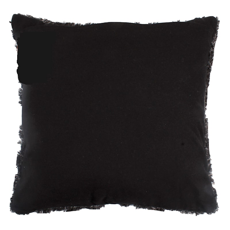 Found & Fable Black Tufted Throw Pillow, 20
