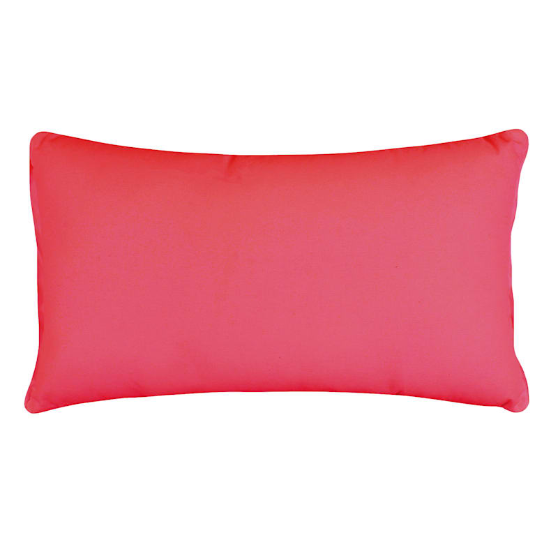 Red & White Ho Ho Ho Oblong Christmas Throw Pillow, 14x24