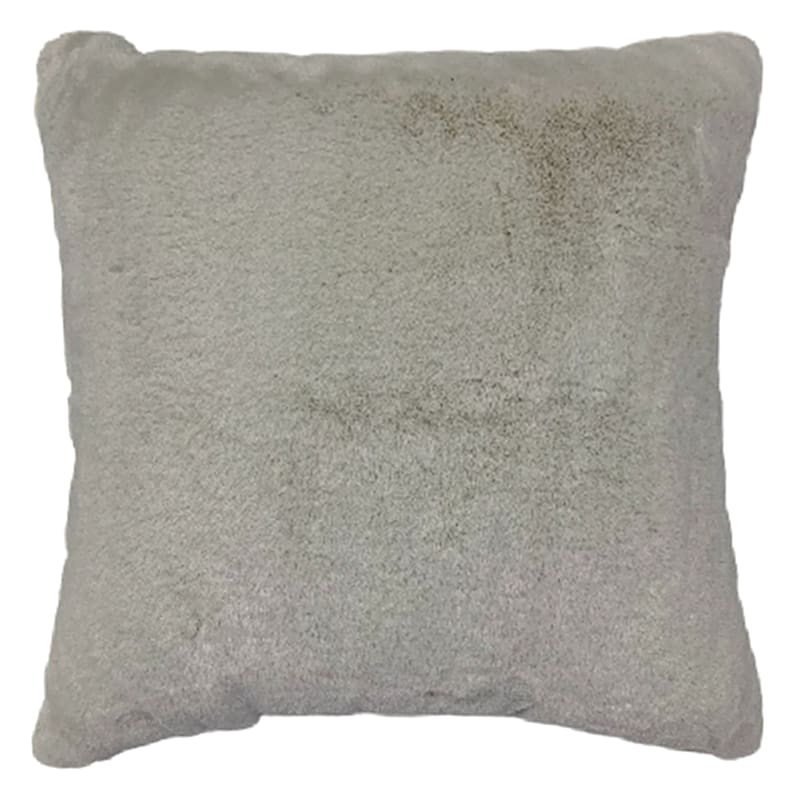 IVORY FUR LUMBAR PILLOW