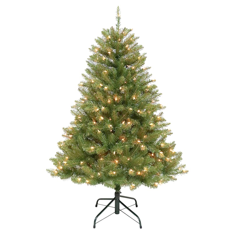 30 Pre-lit Decorative Collection Artificial Christmas White Pine