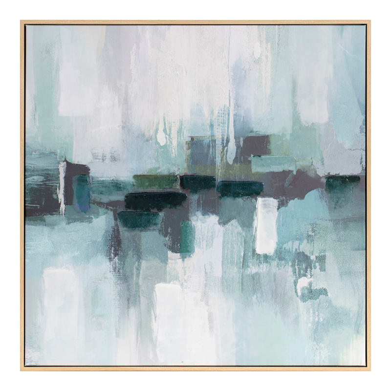 Framed Abstract Canvas Wall Art, 30"