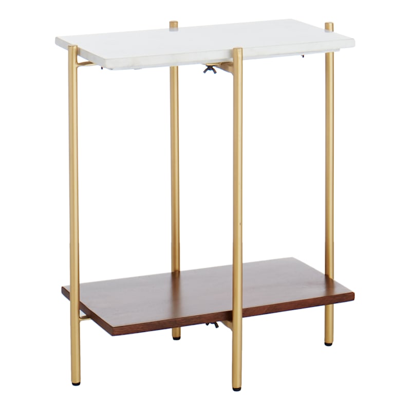 Crosby end table with clearance storage