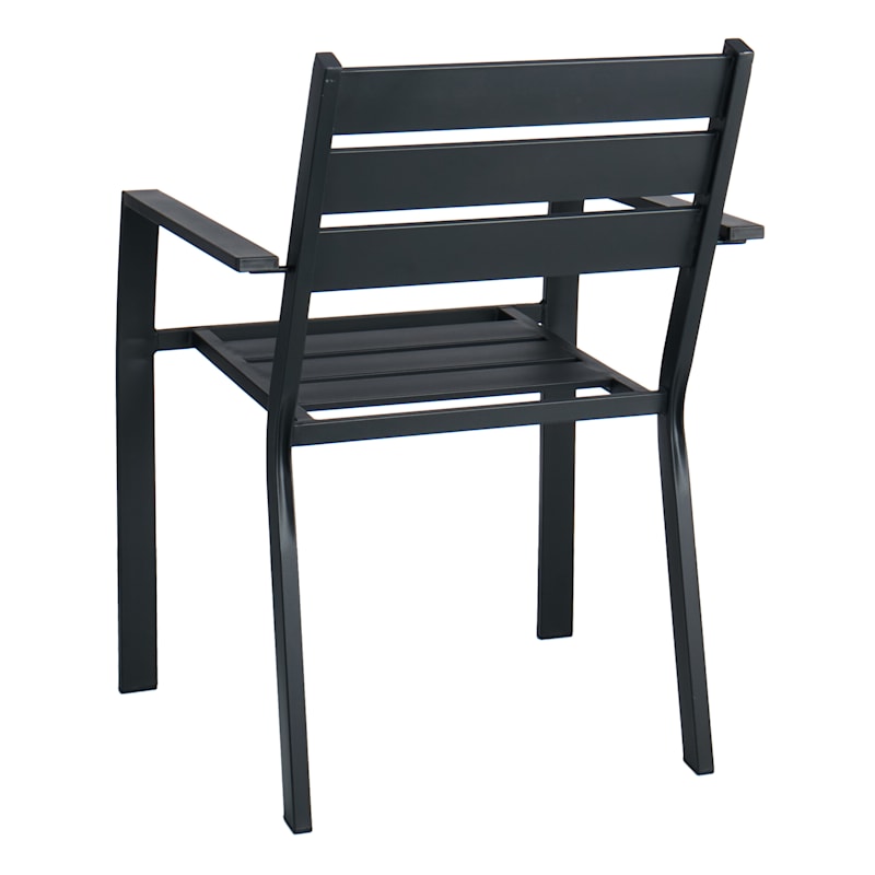 Black metal outlet garden chairs