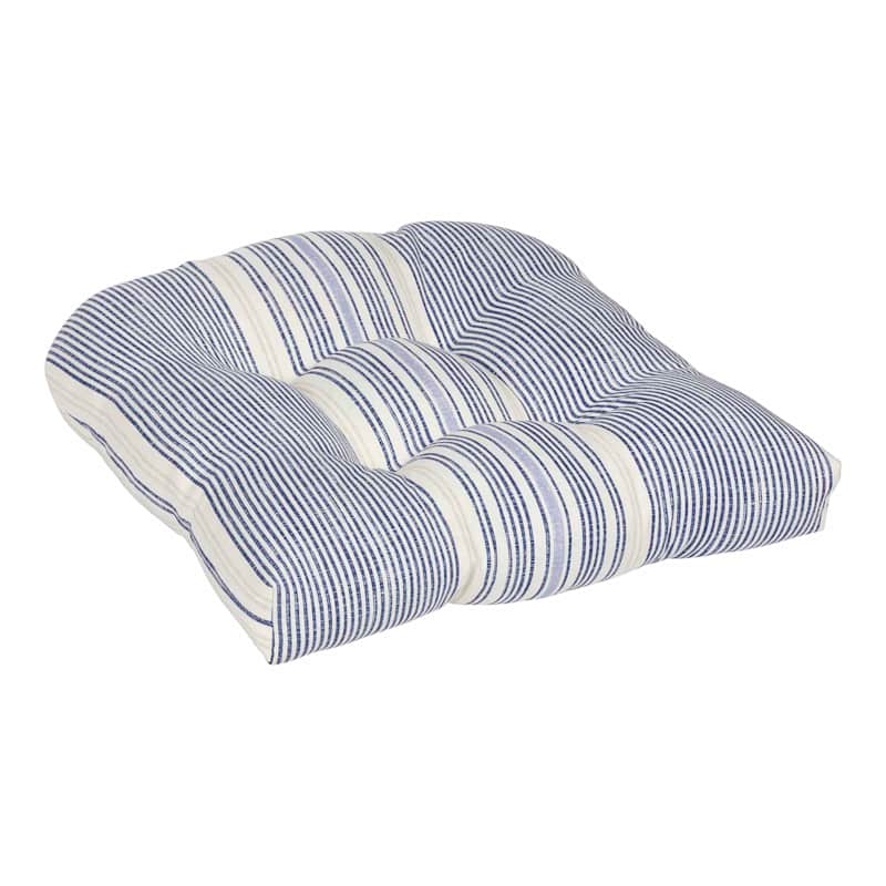 at Home Calisto Striped Outdoor Wicker Seat Cushion