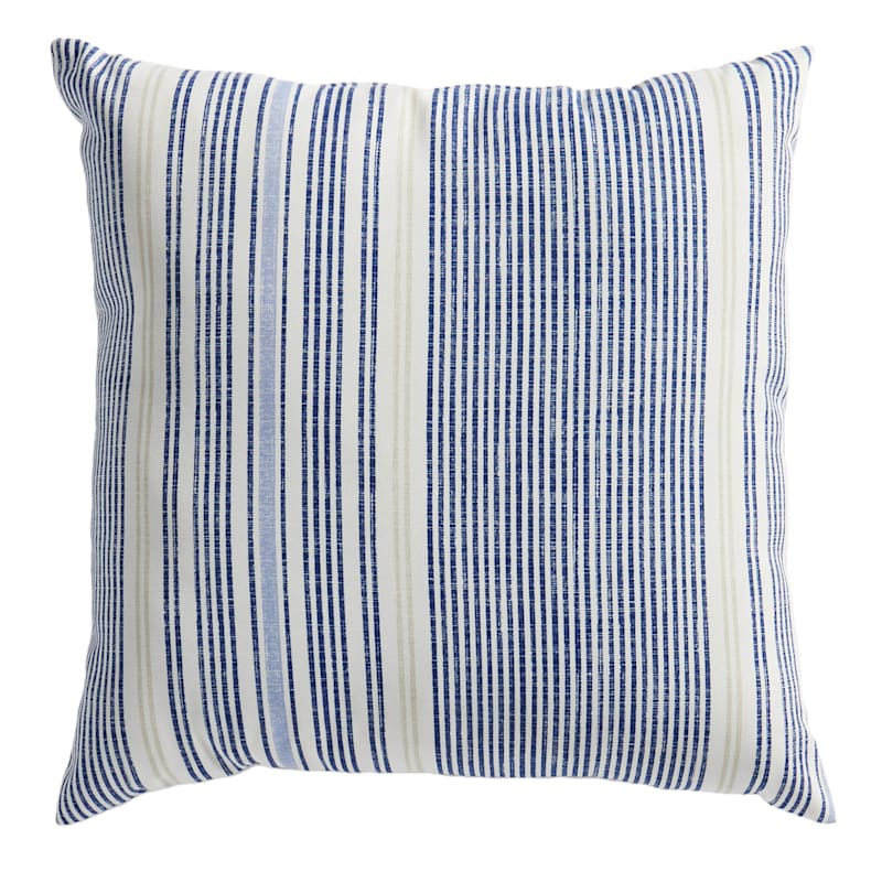 Calisto Pinstripe Square Oversized Outdoor Throw Pillow 20
