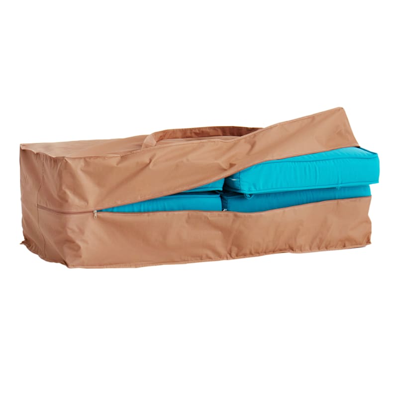 Aurragiy Square Cushion Storage Bag Outdoor Cushion Storage Bags Water  Resistant All Weather Protection with Zipper and Handle Garden Furniture