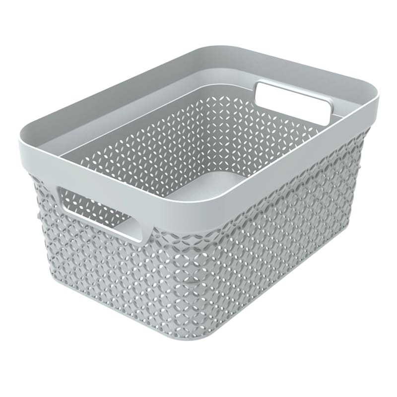 Small grey hot sale storage baskets
