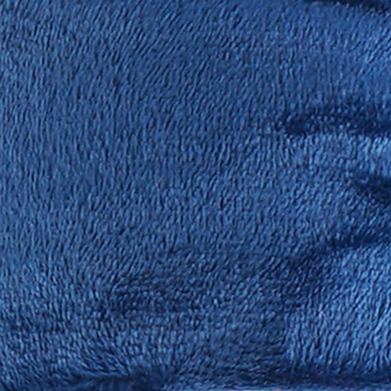 Navy Blue Microfiber Plush Throw Blanket, 50x60