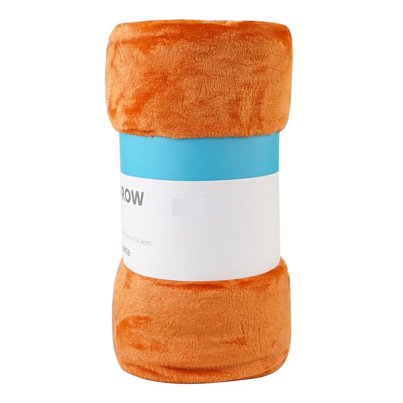 Burnt orange online fuzzy blanket