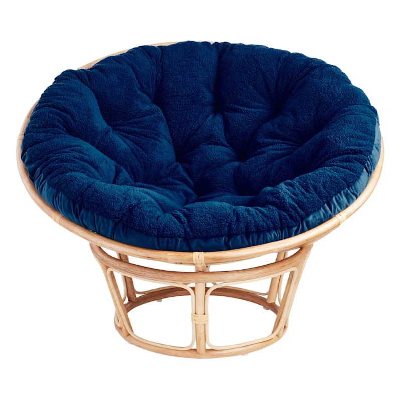 Papasan chair navy blue deals