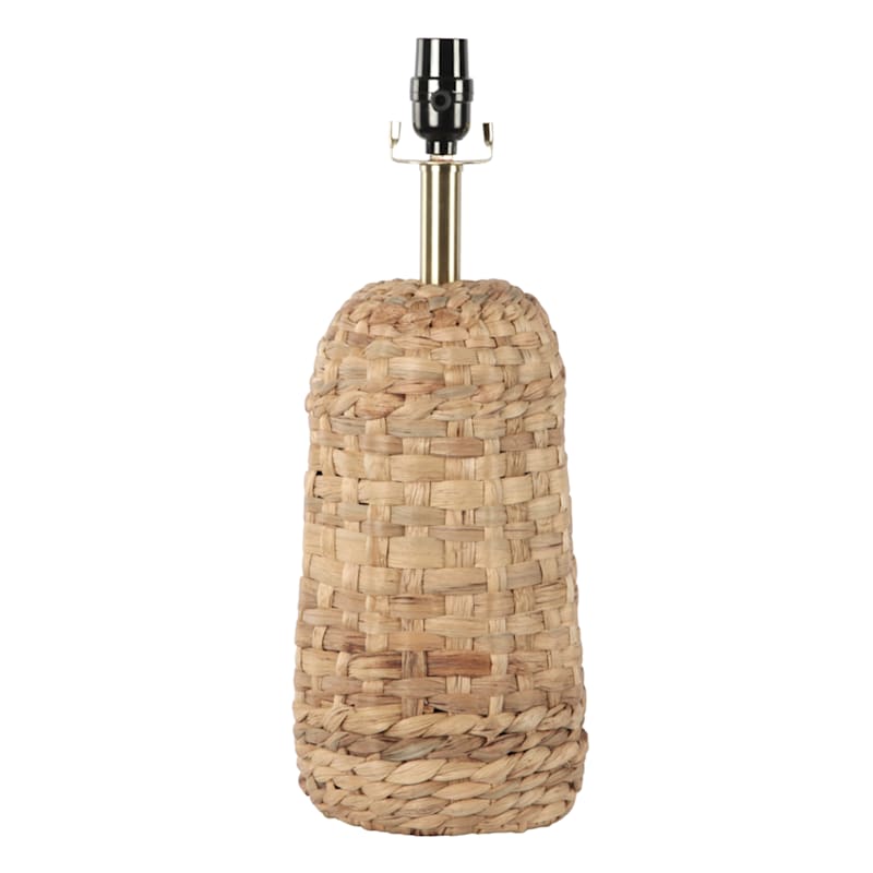 Honeybloom Woven Seagrass Lamp, 18.5"