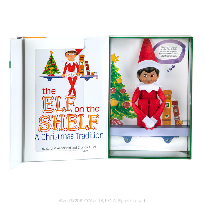 Elf on the Shelf A Christmas Tradition, Girl with Brown Eyes