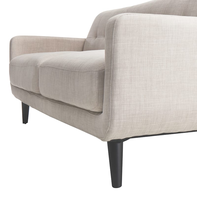 Crosby St. Hadley Tufted Back Sofa, Taupe