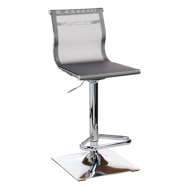 Grey bar stools discount adjustable