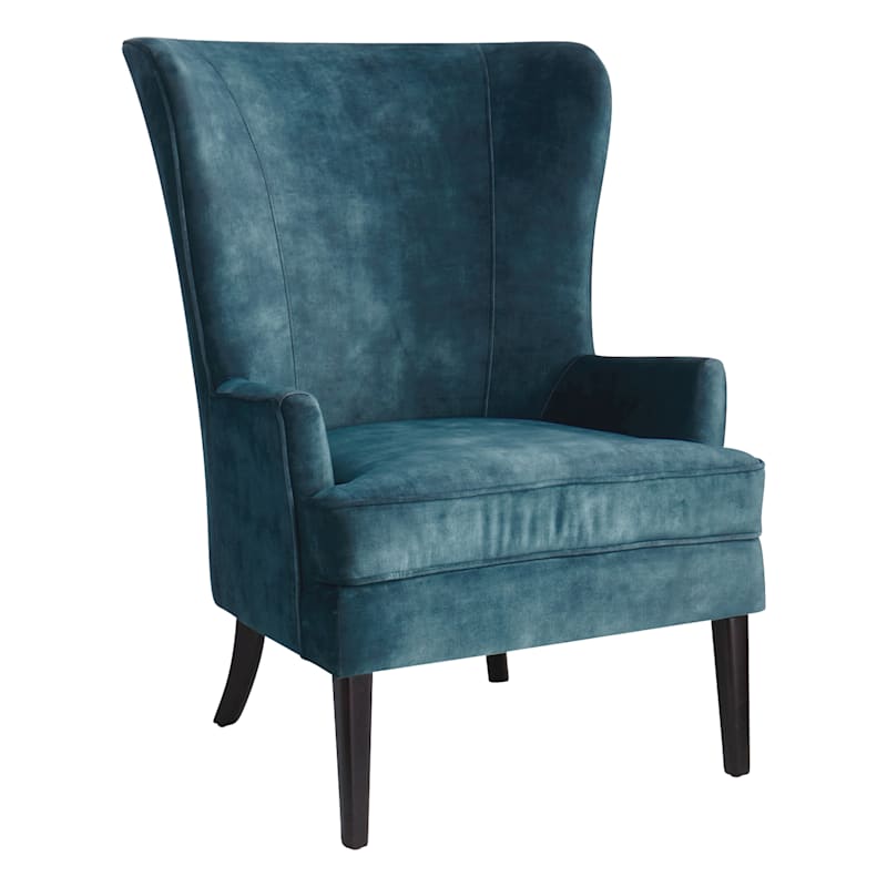 Blue wing chair discount