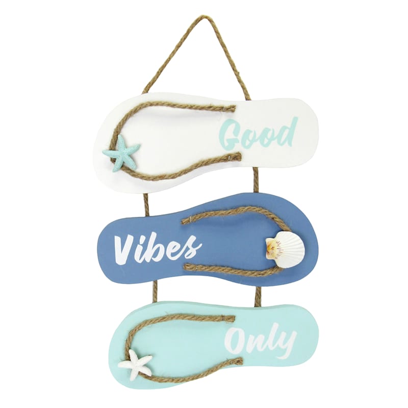 Good Vibes Only Sandals Outdoor Wall Decor, 14