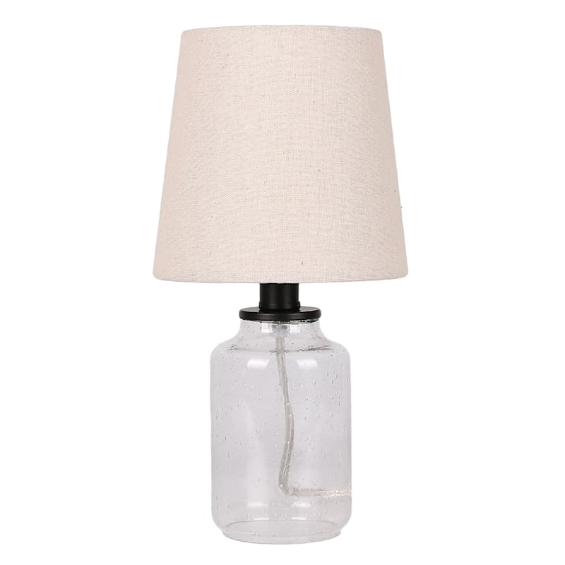Seeded glass lamp on sale
