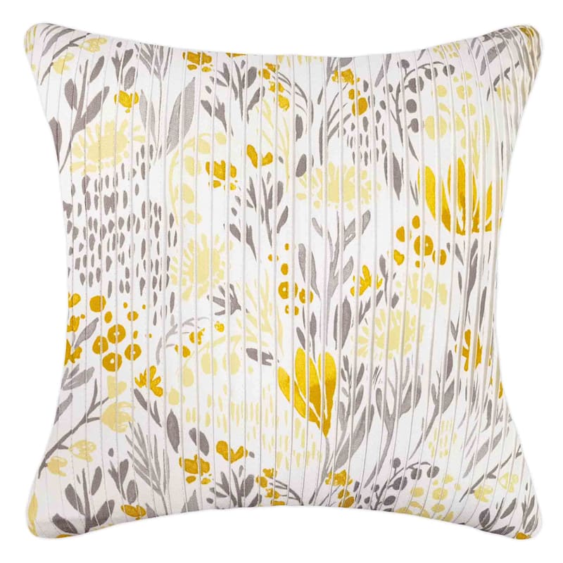 Gold Muted Garden Throw Pillow, 18"