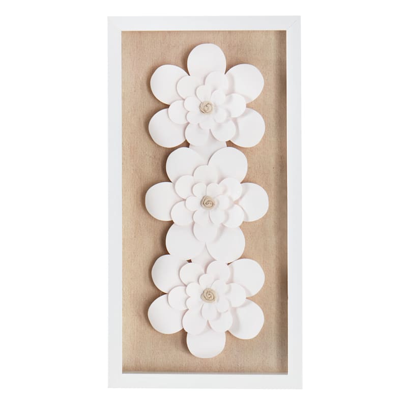 3D Paper Flowers Decorations for Wall, Unique Paper Flower Decor Shadow Box