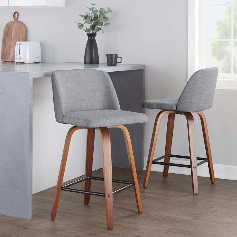 Toriano light 2025 grey counter stool