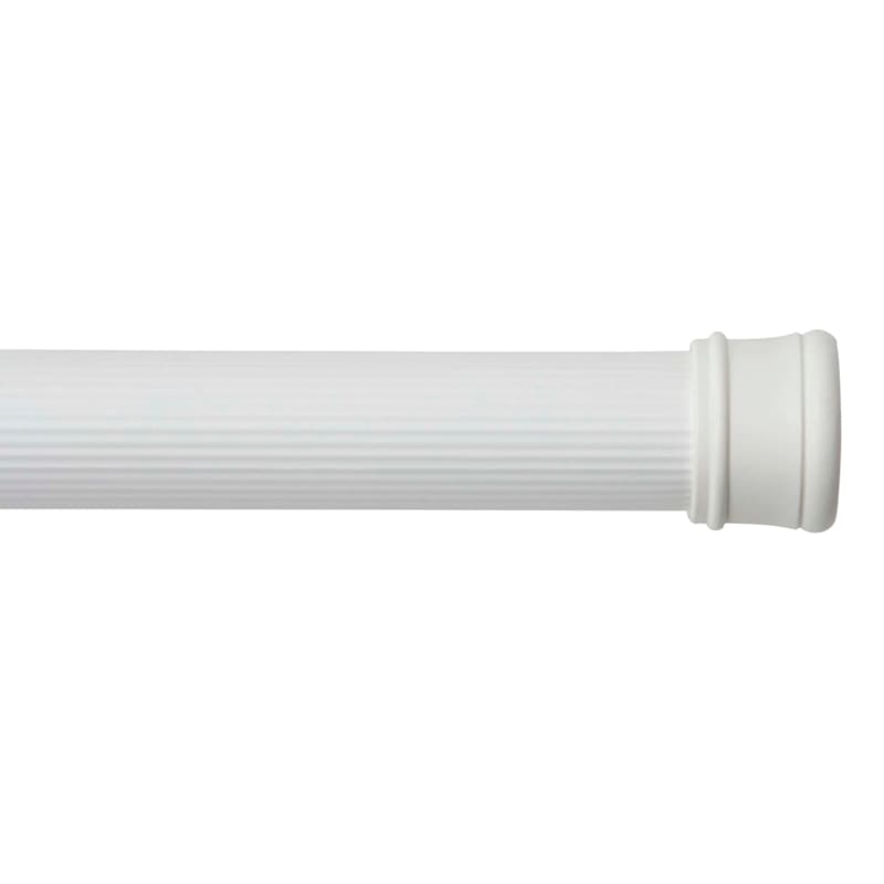 White Steel Shower Tension Rod, 3663"