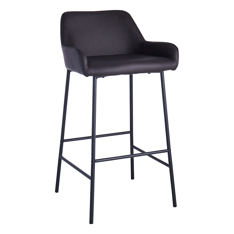 Honeybloom Destin Barstool, Dark Brown