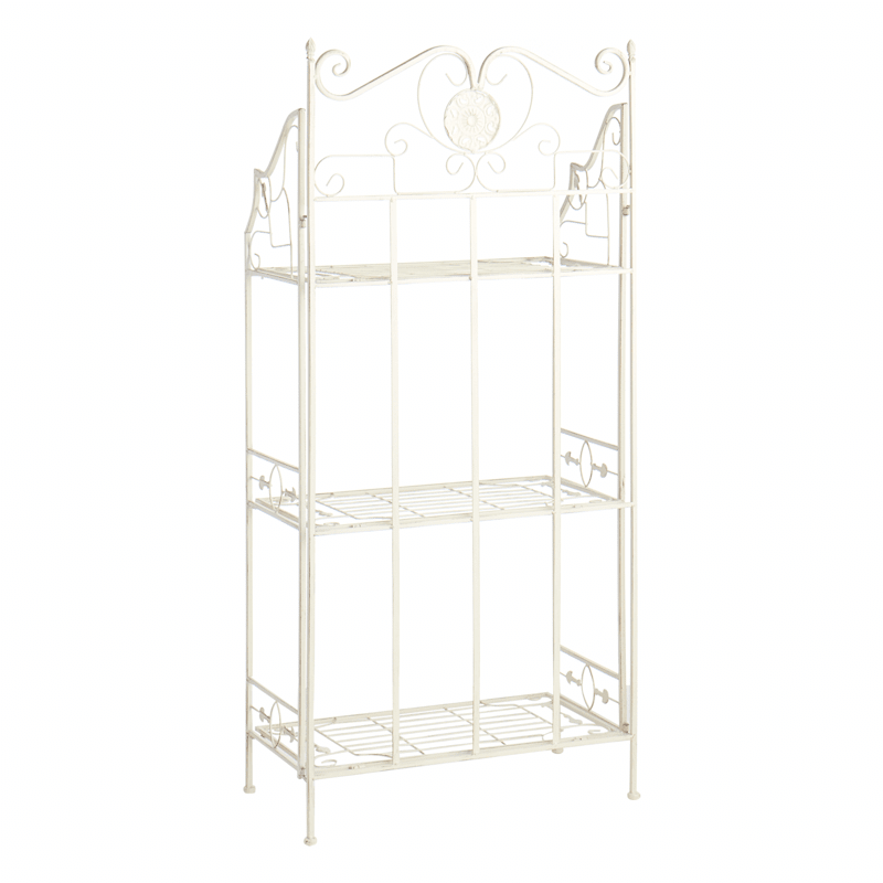 White metal bakers 2025 rack