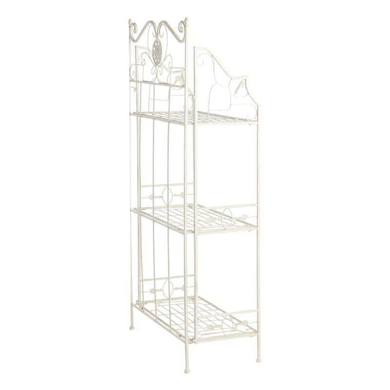 Antique white online bakers rack