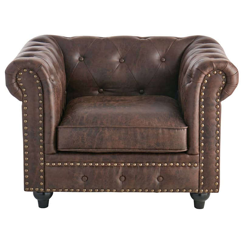 Providence leather on sale match chair