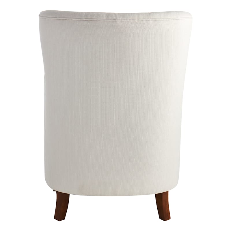 Providence Norfolk Tufted Accent Chair, White