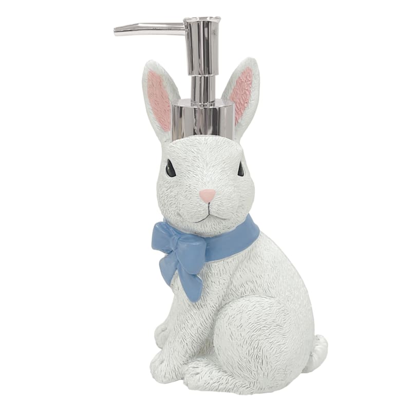 Providence Easter Bunny with Blue Bow Soap Pump 6.6