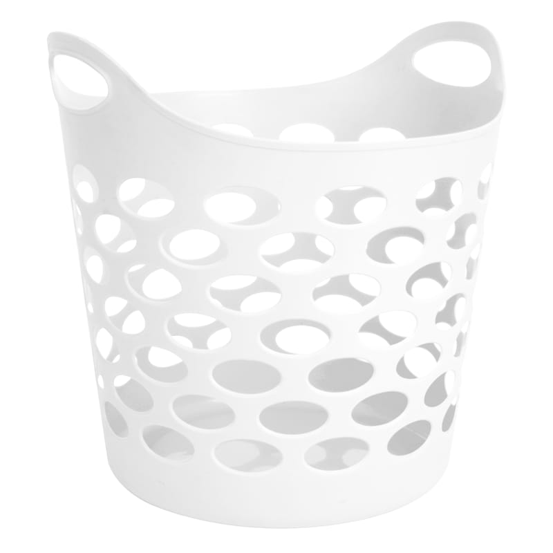 White Flexible Laundry Basket, 30l