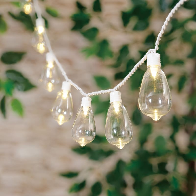 30Count UL LED Edison Lights with White Wire