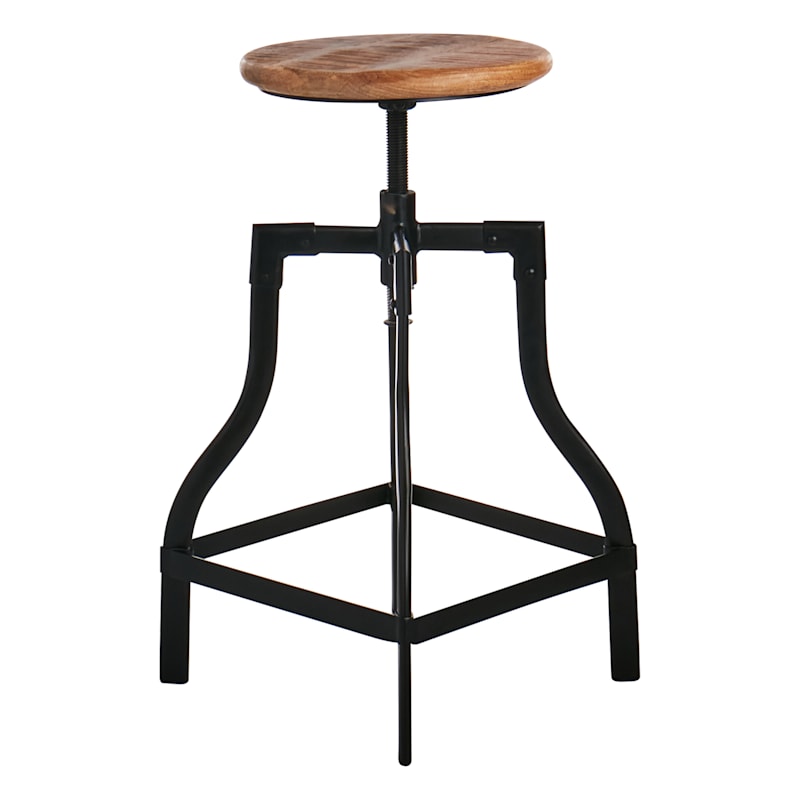 Adjustable outdoor outlet bar stools