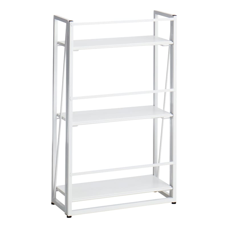 White cheap folding bookshelf