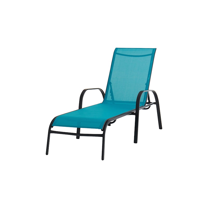 Teal outdoor chaise lounge online