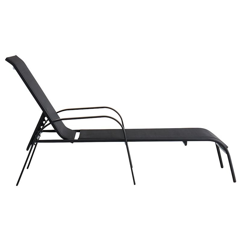 Black outdoor chaise lounges outlet