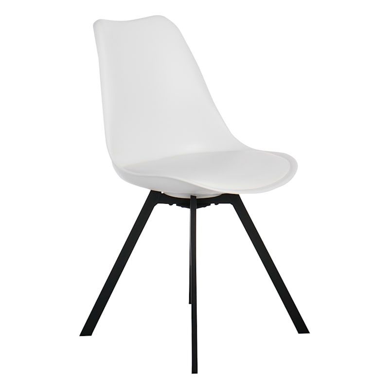 White plastic kitchen 2025 chairs