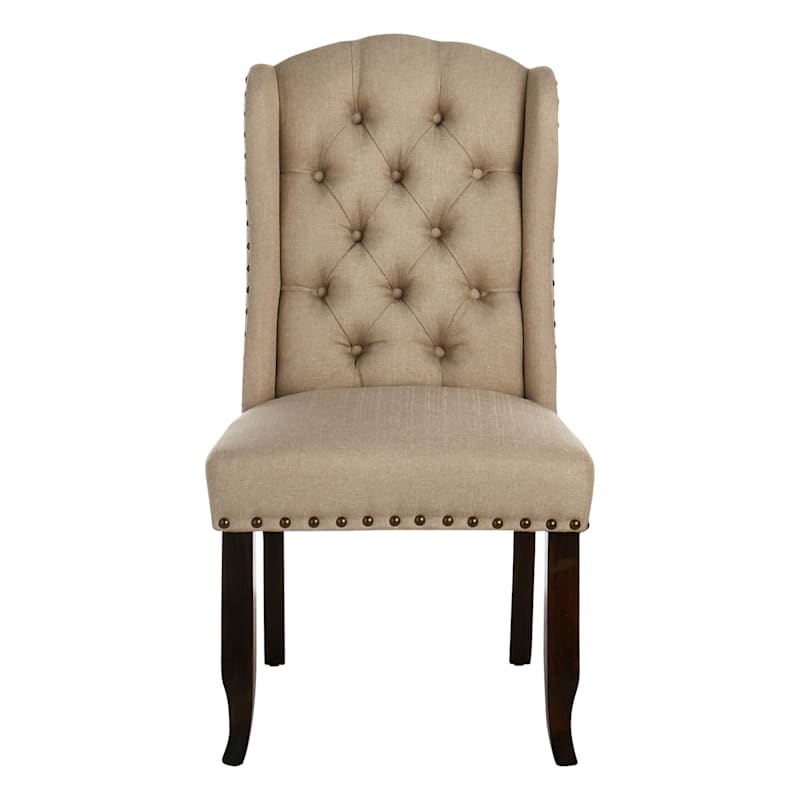 Winged best sale dining chairs