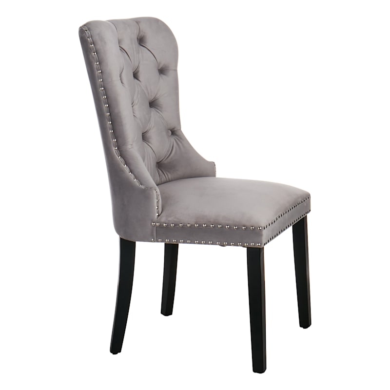 Grey ring back hotsell dining chairs