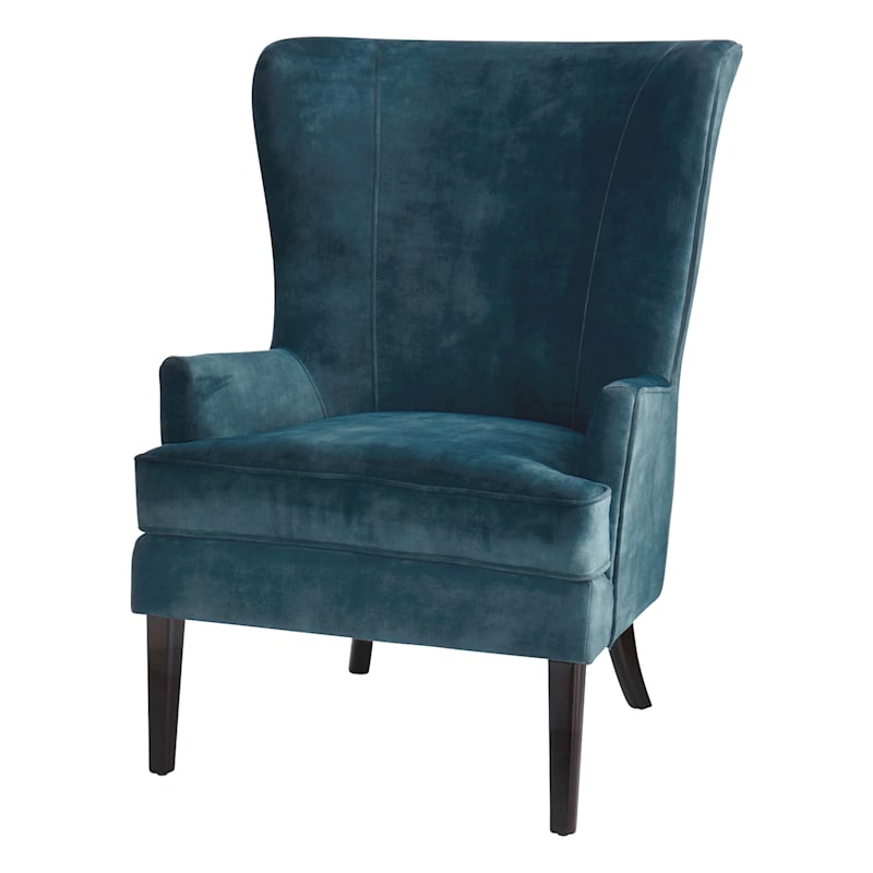 Pacific blue elliott wingback hot sale chair